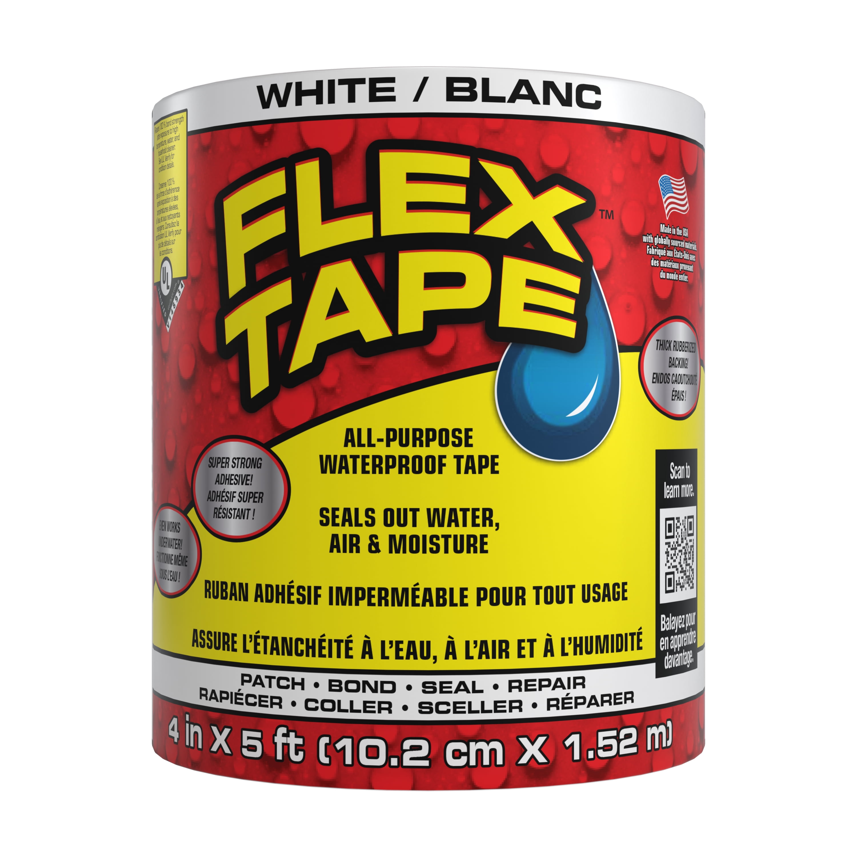Flex Tape White 4" x 5'