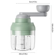 thumbnail image 3 of Vaidha Manual Mode Chopper Portable Garlic Ginger Pepper Meat Crusher Vegetable Food Processor Restaurant Baking Grinder Tools, 3 of 7