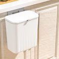 thumbnail image 1 of LSLJS Hanging Trash Can with Lid, Kitchen Cabinet Door Hanging Trash Can Cover Cabinet Trash Can Door Hanging Trash Can Under Sink Door Trash Can RV Bathroom (White), Kitchen Trash Can, 1 of 9