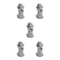thumbnail image 3 of Baohd Graceful Resin Girl Angel Figurine Statue Decorative Desktop Accent Praying Left 5Set, 3 of 6