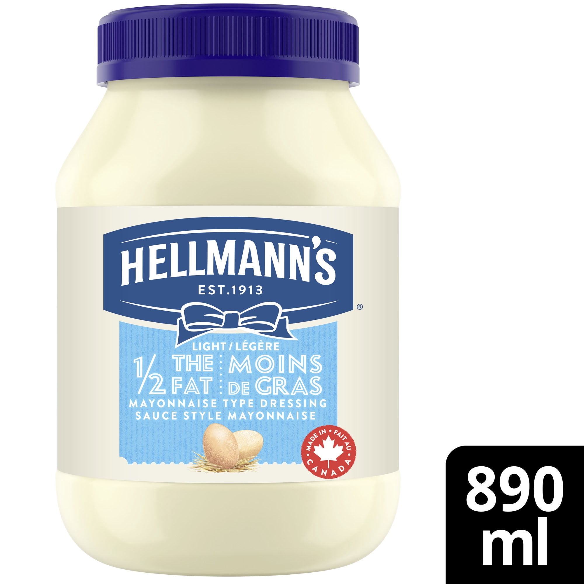 Hellmann's Sauce Style Mayonnaise Légère Moitié Moins de Gras