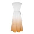 thumbnail image 5 of 2024 Longues Robes Maxi à Bretelles Spaghetti pour Femmes Été, Robes Maxi Sans Manches à Dégradé pour Femmes Grande Taille, Robes d'Été Décontractées à Col Rond pour la Plage, Robe Maxi Fluide à Étages pour Femmes, 5 of 5