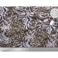 thumbnail image 2 of Soimoi Rayon Fabric Leopard & Tiger Animal Skin Decor Fabric Printed Yard 42 Inch Wide, 2 of 3