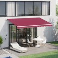 thumbnail image 2 of Auvent rétractable manuel Outsunny 10'x8 ', 2 of 10