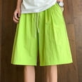 thumbnail image 2 of Dagugfen Plus Size Shorts for Men Knee Length Drawstring Drying Loose Lightweight Casual Workout Shorts, 2 of 9
