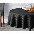 thumbnail image 1 of Hometrends nappe rayée en microfibre 70" ronde, noire, 1 of 6