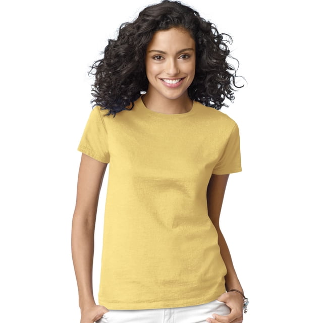 Hanes ComfortSoft T-Shirt à Col Ras du Cou en Jersey Coupe Décontractée pour Femmes, G