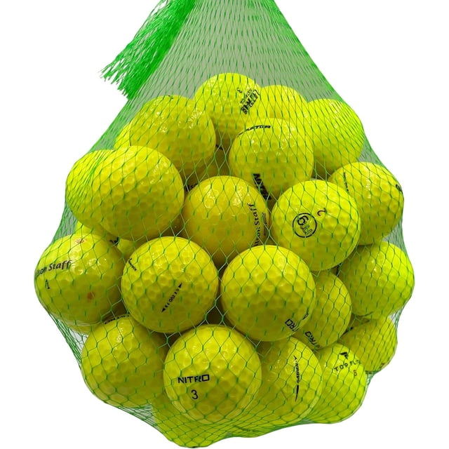 Golf Ball Planet - 50 Pack Recycled Golf Balls Yellow Mix (3A/Good)
