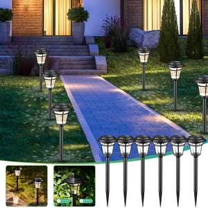 Meitianfacai 6PCS Jardin extérieur LED Lumière solaire lumières de jardin solaire pour la cour/Walkway/Patio Decor
