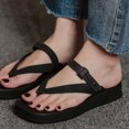 thumbnail image 1 of Sandales Léopard pour Femmes Été Confortables Sandales Décontractées à Talons Compensés Pantoufles à Plateforme Sandales avec Strass pour Femmes en Liquidation, 1 of 4
