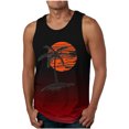thumbnail image 1 of Styesk Tank Tops Men Men Casual Fashion Gradation Printing Pullover Round Neck Sports Tank, 1 of 2