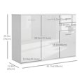 thumbnail image 3 of Free Standing Storage Cabinet Console Side Buffet Table Living Room, 3 of 10