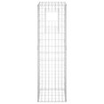 thumbnail image 2 of vidaXL Gabion Poteaux de Panier 2 Pcs 40x40x140 cm Fer, 2 of 4