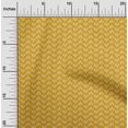 thumbnail image 1 of oneOone Silk Tabby Gamboge Yellow Fabric Chevron Bandhani Craft Projects Decor Fabric Printed By The Yard 42 Inch Wide, 1 of 4