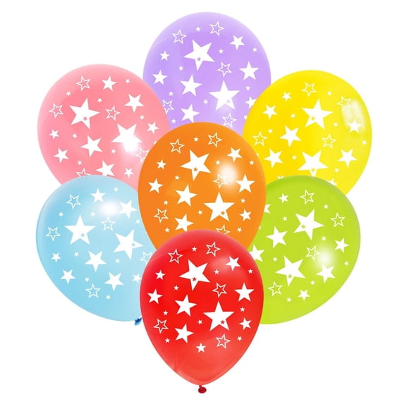 Way to Celebrate! 12in. Star Latex Balloons - Multicolor, 8 count