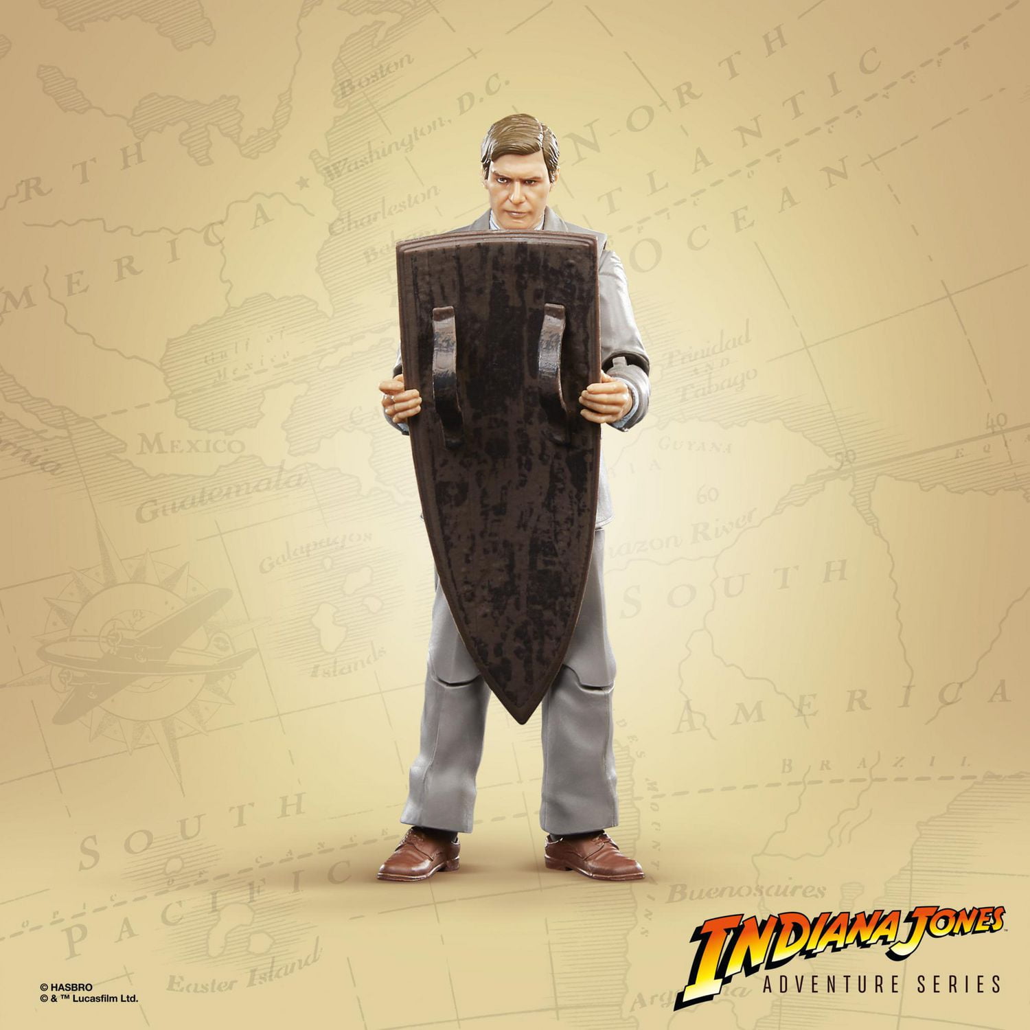 Indiana Jones and the Last Crusade Adventure Series Indiana Jones (Professor) Toy, 6-Inch Indiana Jones Action Figures, Kids Ages 4 and Up