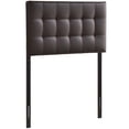 thumbnail image 3 of Lily Twin Upholstered Vinyl Headboard - Brown, 3 of 4