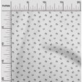 thumbnail image 2 of oneOone Rayon White Fabric Retro Minimal Burger Sewing Craft Projects Fabric Prints By Yard 56 Inch Wide, 2 of 5