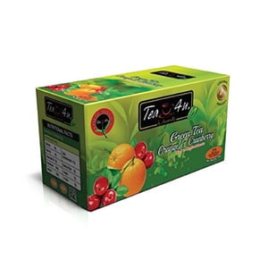 Orange et vert canneberge Tea, Tea4u de Sri Lanka, 25 Tea Sacs