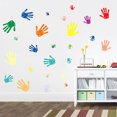 thumbnail image 2 of Colorful Palm Prints Wall Stickers for Decoration Made of PVC Assorted Color Easy to Peel and Stick, 2 of 8