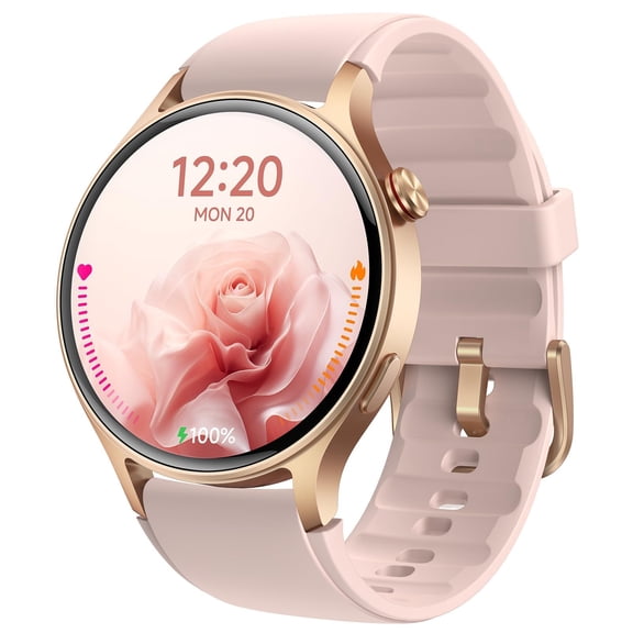 aeac Smart Watch for Women, AMOLED Ultra-Clear Screen Activity Trackers with Heart Rate/Sleep/SpO2 Monitor, Smartwatch for iPhone/Samsung/Android, 110+ Sport Modes Waterproof Fit