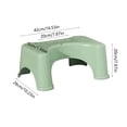 thumbnail image 3 of EGNMCR Bathroom Accessories,Bathroom Decor Toilet Stool Squatting Poop Stool Bathroom Potty Step Stool Toilet Assistance Steps Step Stool Fits All Toilets Detachable Stackable Chamber Pot Bench, 3 of 7