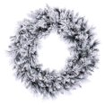 thumbnail image 1 of Vickerman G225736 36 Po Floqué Jackson Pin 195 Pointes Couronne&44; Vert & Blanc, 1 of 5