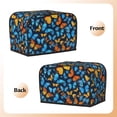 thumbnail image 3 of Toaster Cover 2 Slice Butterfly Dustproof Bread Maker Cover Fingerprint Bakeware Protection Wide Slot Toaster Bag Reusable Kitchen Small Appliance Cover TC278, 3 of 6