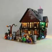 Blocks 2023 New 21341 Hocus Pocused The Sanderson Sisters Cottage Assembled Building Blocks Halloween Bricks Toys for Ideas Gifts 240120