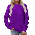 thumbnail image 1 of Timegard Womens Sweatshirt Long Sleeve Crewneck Comfy Pullover Fall Winter Basic Casual Loose Tops, 1 of 5