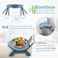 thumbnail image 2 of Couch Arm Tray Bamboo Sofa Clip on Side Table Foldable Couch Armrest Table with 掳 Phone Holder Food Trays for Eating/Drinks/Snacks/Remote, 2 of 7