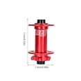 thumbnail image 4 of Xingzhi Levier de Dégagement Rapide d'Arbre de Roue, Fabrication Artisanale, Réduction de Friction, Fournitures de Cyclisme, Installation Pratique, Moyeu de Roulement en Alliage d'Aluminium, Rouge/110*15MMXM390, 4 of 7
