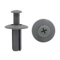 thumbnail image 1 of Unique Bargains 100 Pcs 8mm Trou en Plastique Gris Rivets Attache Clips de Poussée pour Voiture Garde-Boue Auto, 1 of 4