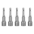 thumbnail image 2 of ZheElen 5 Pcs Tournevis Écrou Atelier Ménager Mèche de Tige de Menuiserie Tournevis Pneumatique Électrique Embouts d'Impact 11x65mm, 2 of 6