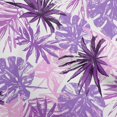 thumbnail image 1 of oneOone Rayon Purple Fabric Leaves Craft Projects Decor Fabric Printed By The Yard 56 Inch Wide, 1 of 4