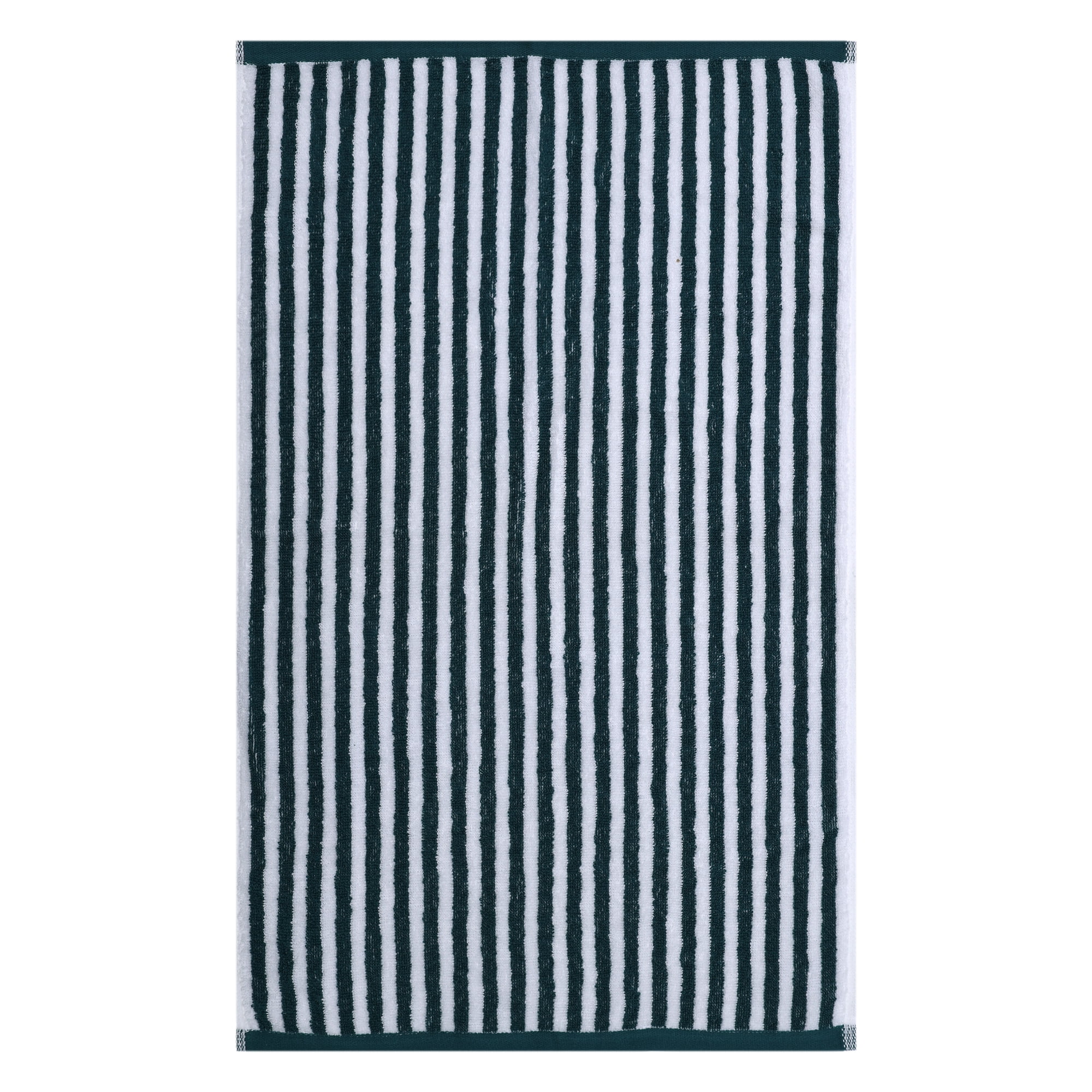 Mainstays – Ensemble de 4 serviettes à mains à rayures sarcelle