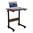 thumbnail image 1 of Bureau Debout Mobile Portable, Bureau pour Ordinateur Portable à Hauteur Réglable pour Chevet, Canapé, Poste de Travail Roulant avec Roulettes Verrouillables, 1 of 7