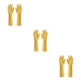 thumbnail image 3 of Youkk 2X Rubber Gloves Kitchen Gadget Gardening Tool Exquisite Multipurpose Yard Yellow L 3Set, 3 of 6