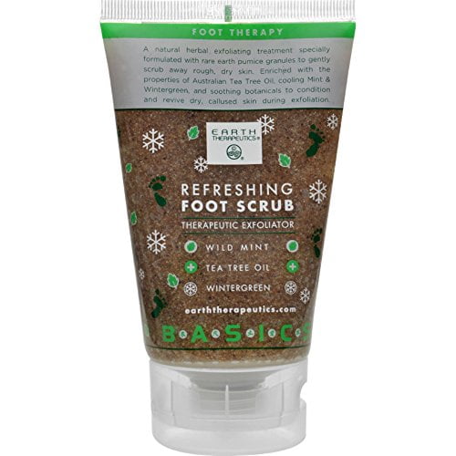 Earth Therapeutics Exfoliant Rafraîchissant pour les Pieds Menthe Sauvage - 4 fl oz