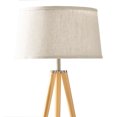 thumbnail image 4 of Brightech Emma Modern Home 60" Tall Standing LED Light Tripod Floor Lamp, Wood, 4 of 11