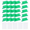 thumbnail image 1 of Uxcell Hanging File Folder Tabs, 2 Inch File Folder Tabs and Inserts Plastic Clear File Folder Labels Filing Tabs for Hanging File Folders, Green, 50 Pcs, 1 of 7