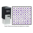 thumbnail image 4 of Printtoo Personalized Family Theme Rubber Stamp Self Inking Stamper 24 mm-Violet, 4 of 7