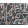 thumbnail image 4 of oneOone Georgette Viscose Fabric Triangle & Line Geometric Decor Fabric Printed BTY 42 Inch Wide, 4 of 4