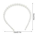 thumbnail image 3 of Exquise Perle Bandeau Réglable Résistant à l'Usure Universel Chic Accessoires de Coiffure Valentines Cadeaux de Jour Diadème pour les Femmes 12mm, Changement Graduel, 3 of 6