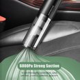 thumbnail image 3 of 120W Mini Handheld Vacuum Cleaner with USB Charging & Wireless Use - 6000Pa Strong Suction, Washable HEPA Filter, 2 Replaceable Brush Heads - Compact Cylinder Design for Home, Car, Office, and, 3 of 6