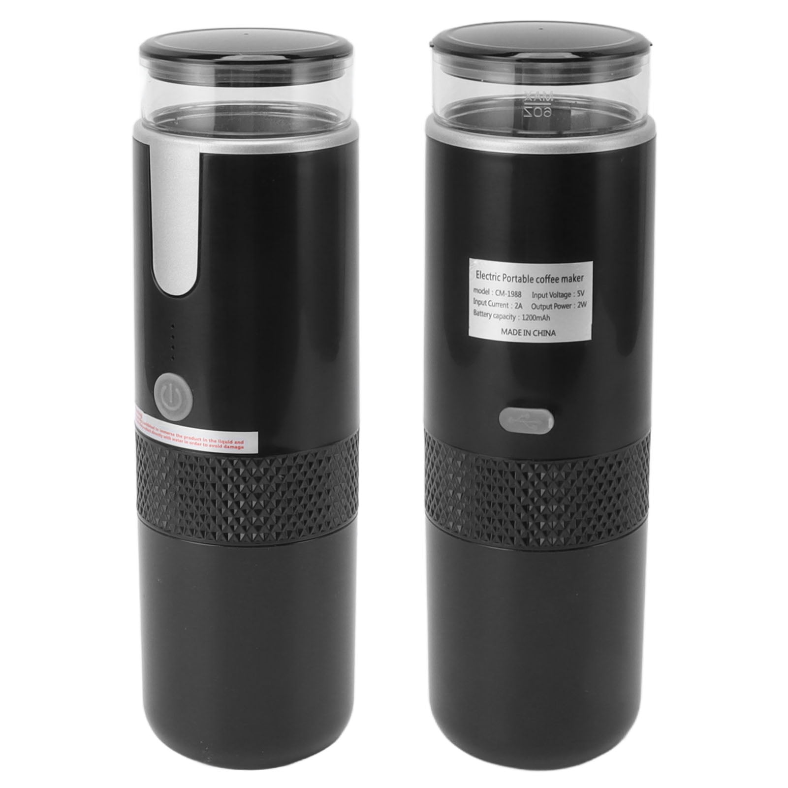 Mini Portable Pocket Coffee Maker, Rechargeable Portable Coffee Maker Manually Operated   for Hiking
