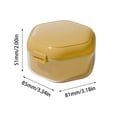 thumbnail image 3 of EGNMCR Closet Organizers and Storage, Bathroom Organizers and Storage Orthodontic Braces Case Invisible Braces Retainer Storage Box Portable Box Denture Storage Cleaning Box a storage, 3 of 9