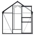 thumbnail image 2 of vidaXL Greenhouse with Base Frame Anthracite Aluminium 4.75 m², 2 of 5