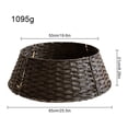 thumbnail image 3 of CNKOO Christmas Tree Rattan Skirt Stand Base Basket Cover Tidy Decor Grey, 3 of 17