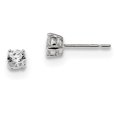 thumbnail image 1 of Sterling Silver 4mm Round Basket Set CZ Stud Earrings QE3144, 1 of 2